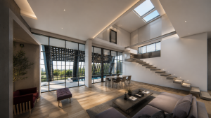 Living room at Villa Deylaman — second view